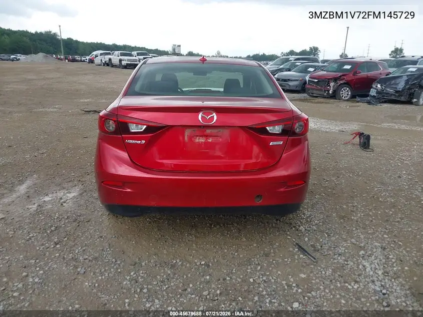 2015 Mazda Mazda3 I Touring VIN: 3MZBM1V72FM145729 Lot: 45679688