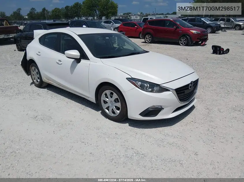 2016 Mazda Mazda3 I Sport VIN: 3MZBM1T70GM298517 Lot: 45612234