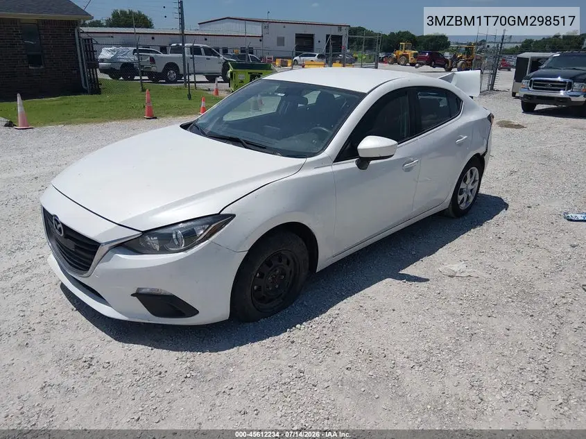 2016 Mazda Mazda3 I Sport VIN: 3MZBM1T70GM298517 Lot: 45612234