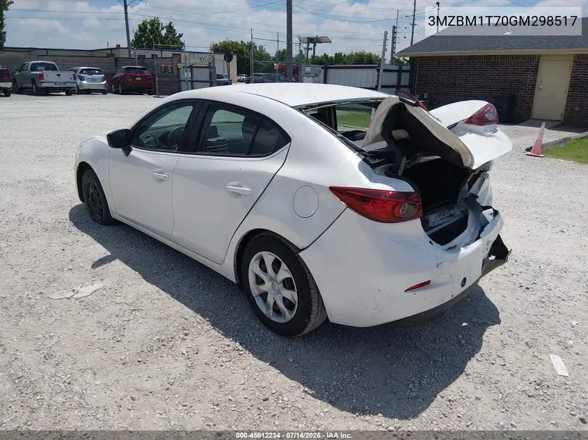 2016 Mazda Mazda3 I Sport VIN: 3MZBM1T70GM298517 Lot: 45612234