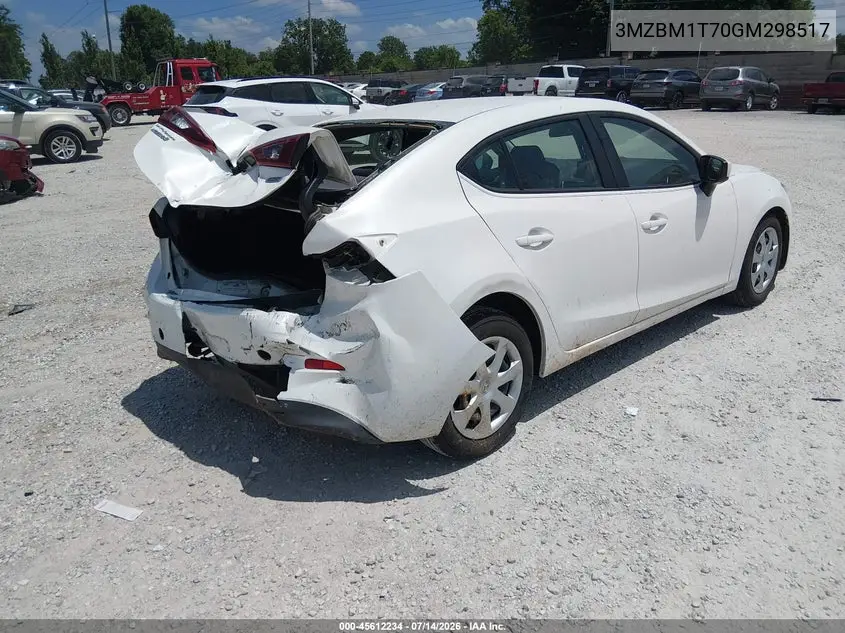2016 Mazda Mazda3 I Sport VIN: 3MZBM1T70GM298517 Lot: 45612234