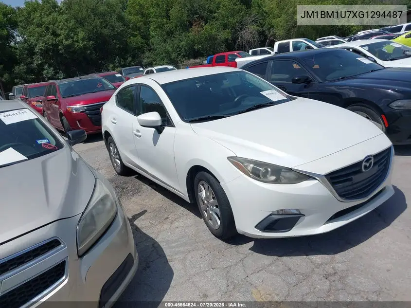 2016 Mazda Mazda3 I Sport VIN: JM1BM1U7XG1294487 Lot: 45664624