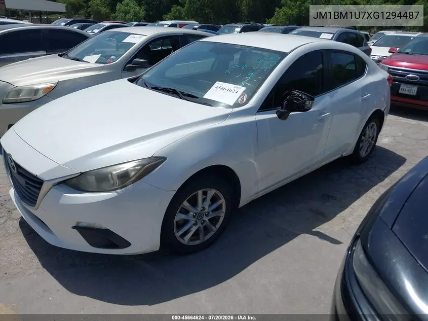 2016 Mazda Mazda3 I Sport VIN: JM1BM1U7XG1294487 Lot: 45664624
