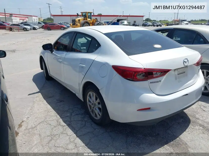 2016 Mazda Mazda3 I Sport VIN: JM1BM1U7XG1294487 Lot: 45664624