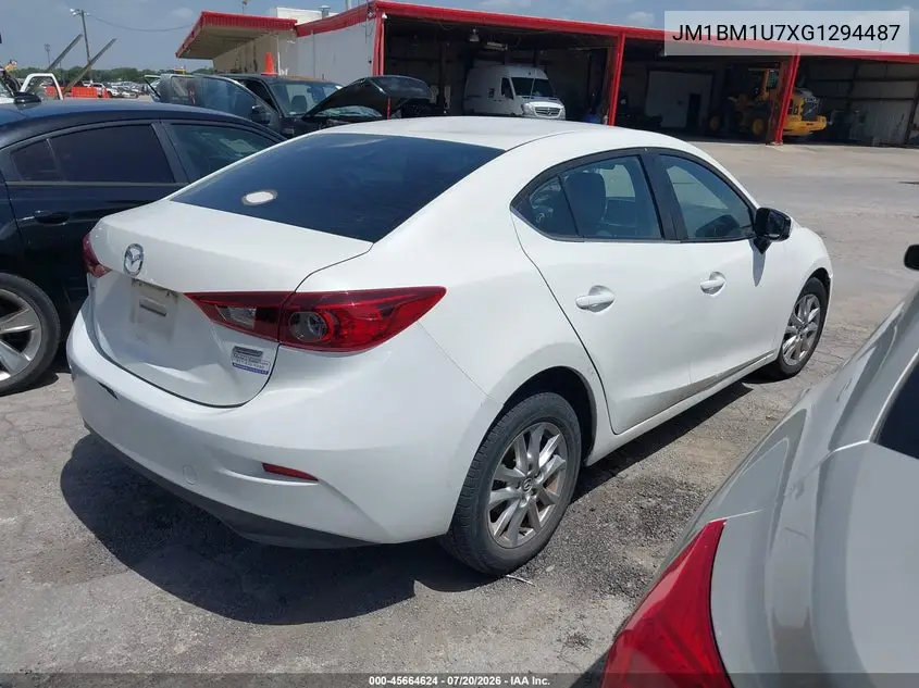 2016 Mazda Mazda3 I Sport VIN: JM1BM1U7XG1294487 Lot: 45664624