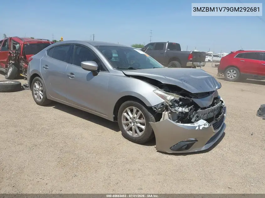 2016 Mazda Mazda3 I Touring VIN: 3MZBM1V79GM292681 Lot: 45683453