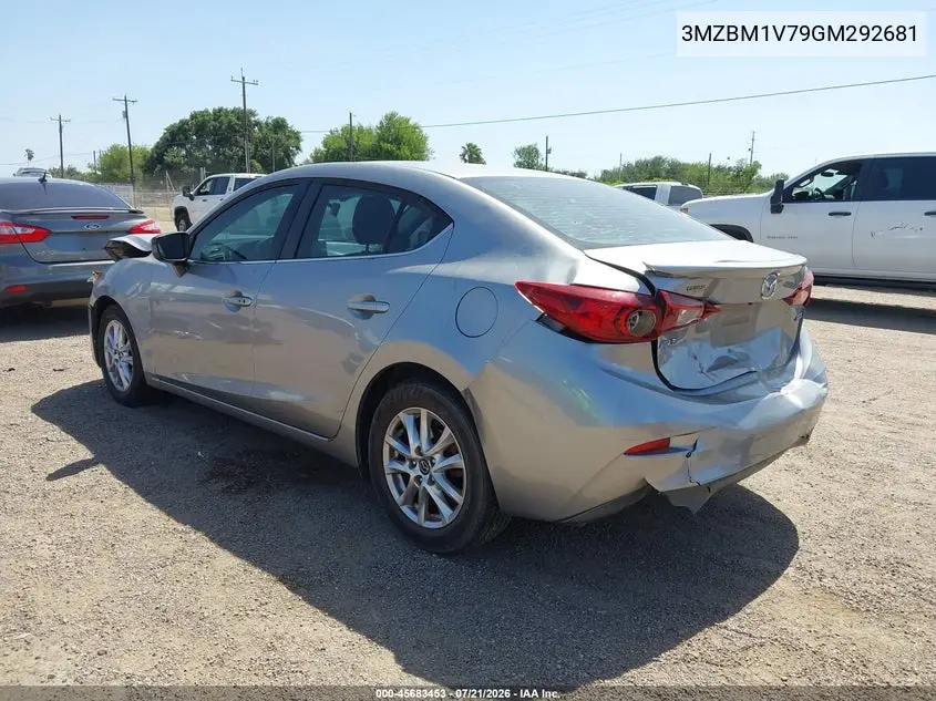 2016 Mazda Mazda3 I Touring VIN: 3MZBM1V79GM292681 Lot: 45683453