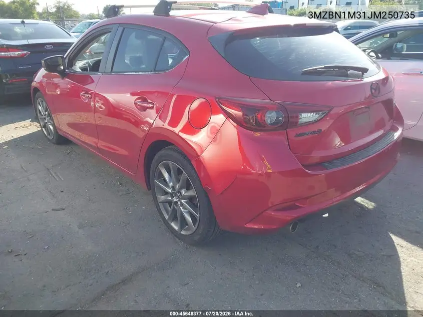 2018 Mazda Mazda3 Grand Touring VIN: 3MZBN1M31JM250735 Lot: 45648377