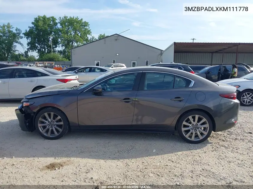 2019 Mazda Mazda3 Preferred Package VIN: 3MZBPADLXKM111778 Lot: 45576134