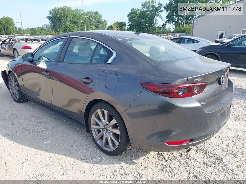 2019 Mazda Mazda3 Preferred Package VIN: 3MZBPADLXKM111778 Lot: 45576134