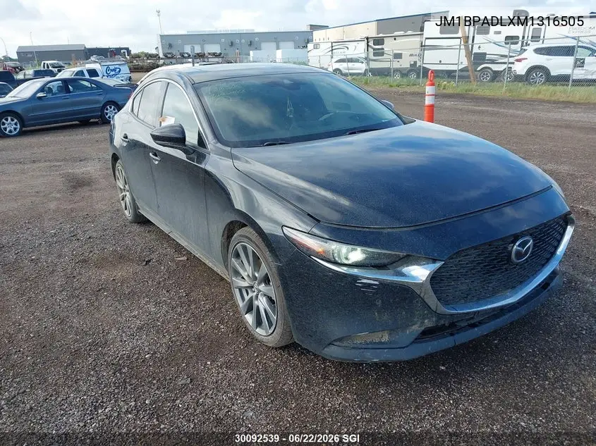 2021 Mazda 3 Premium VIN: JM1BPADLXM1316505 Lot: 30092539
