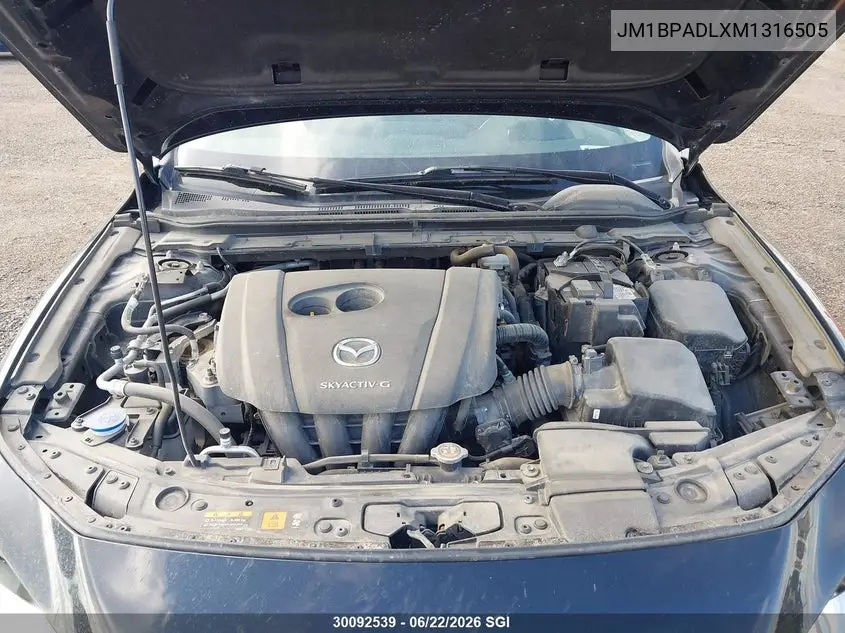 2021 Mazda 3 Premium VIN: JM1BPADLXM1316505 Lot: 30092539