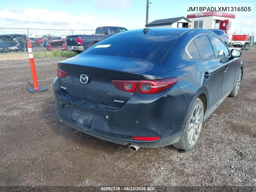 2021 Mazda 3 Premium VIN: JM1BPADLXM1316505 Lot: 30092539