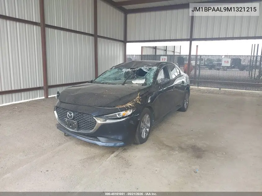 2021 Mazda Mazda3 VIN: JM1BPAAL9M1321215 Lot: 45161051