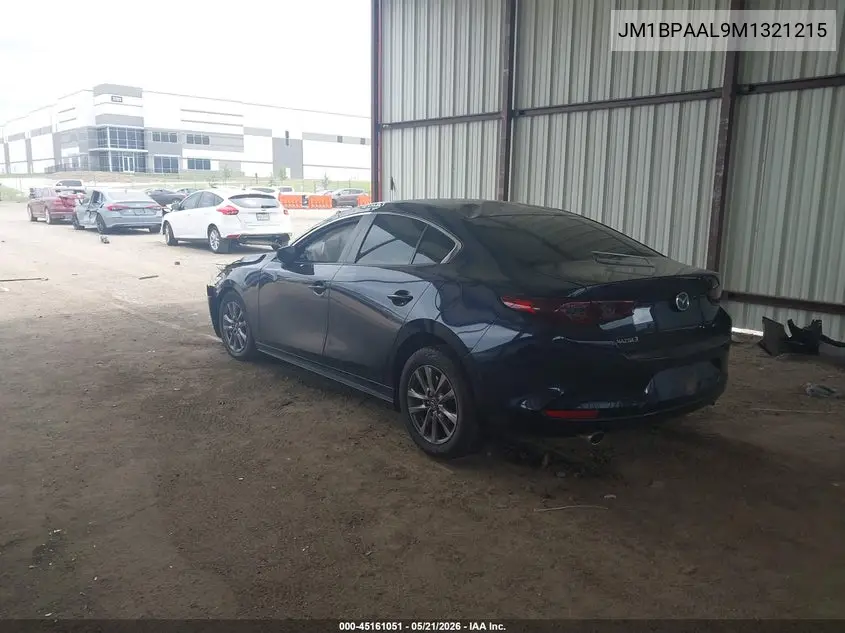 2021 Mazda Mazda3 VIN: JM1BPAAL9M1321215 Lot: 45161051