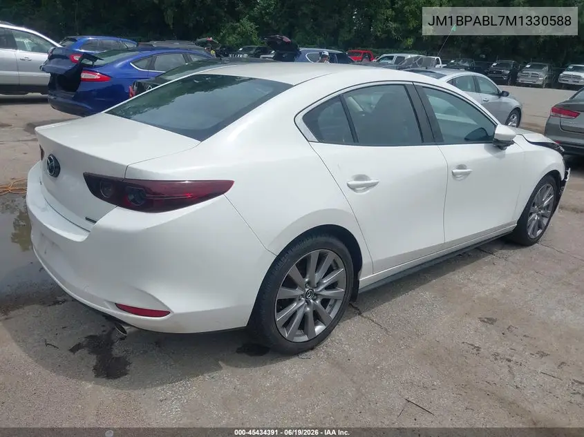 2021 Mazda Mazda3 Select VIN: JM1BPABL7M1330588 Lot: 45434391