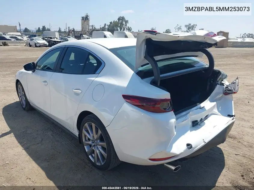 2021 Mazda Mazda3 Select VIN: 3MZBPABL5MM253073 Lot: 45443561
