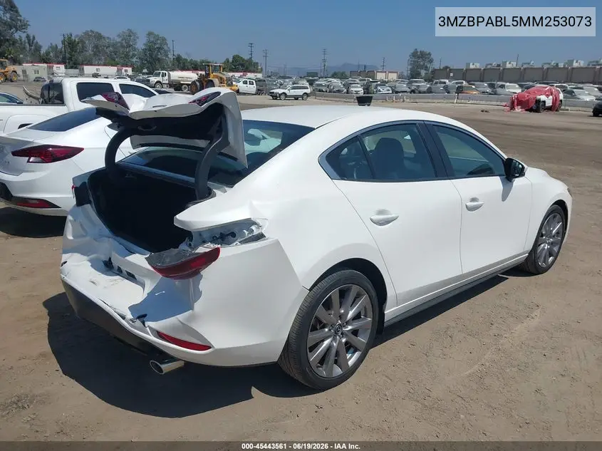 2021 Mazda Mazda3 Select VIN: 3MZBPABL5MM253073 Lot: 45443561