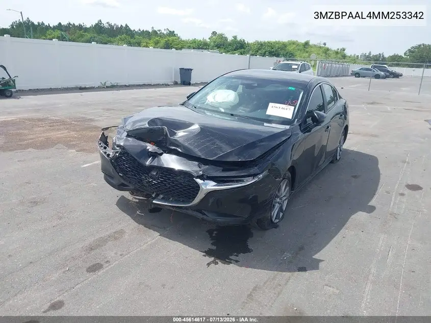 2021 Mazda Mazda3 2.5 S VIN: 3MZBPAAL4MM253342 Lot: 45614617