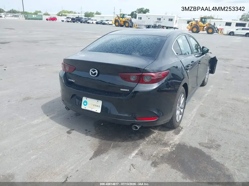 2021 Mazda Mazda3 2.5 S VIN: 3MZBPAAL4MM253342 Lot: 45614617
