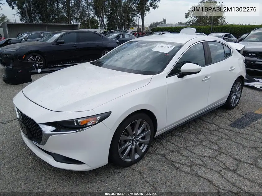 2021 Mazda Mazda3 Select VIN: JM1BPABL2M1302276 Lot: 45615557