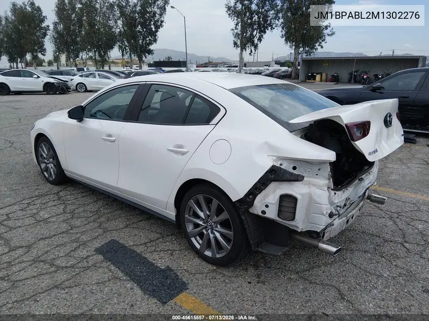 2021 Mazda Mazda3 Select VIN: JM1BPABL2M1302276 Lot: 45615557