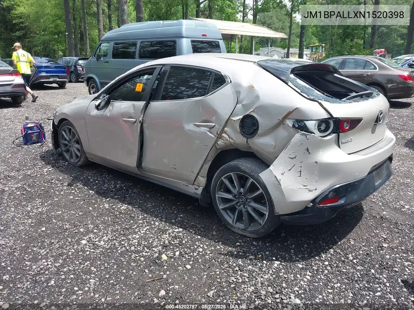 2022 Mazda Mazda3 Preferred VIN: JM1BPALLXN1520398 Lot: 45202787