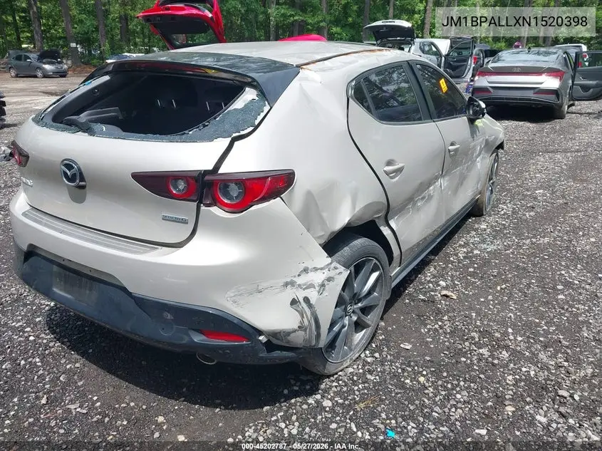 2022 Mazda Mazda3 Preferred VIN: JM1BPALLXN1520398 Lot: 45202787