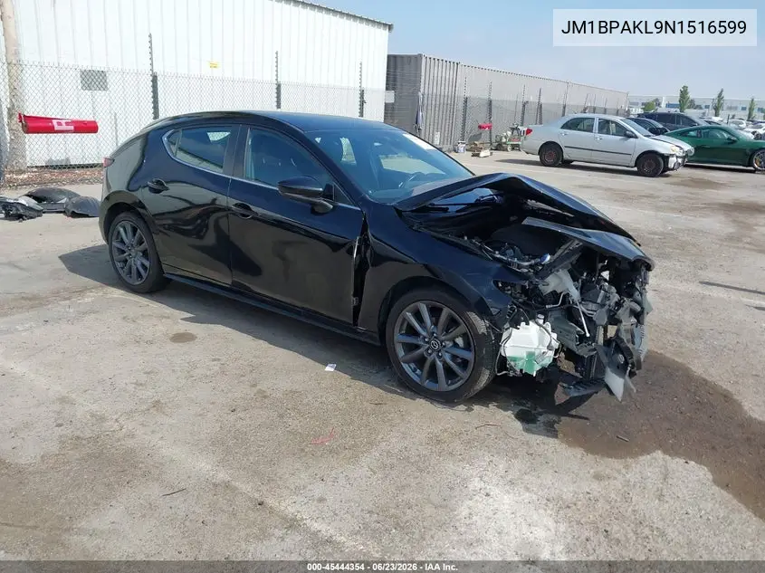 2022 Mazda Mazda3 Select VIN: JM1BPAKL9N1516599 Lot: 45444354
