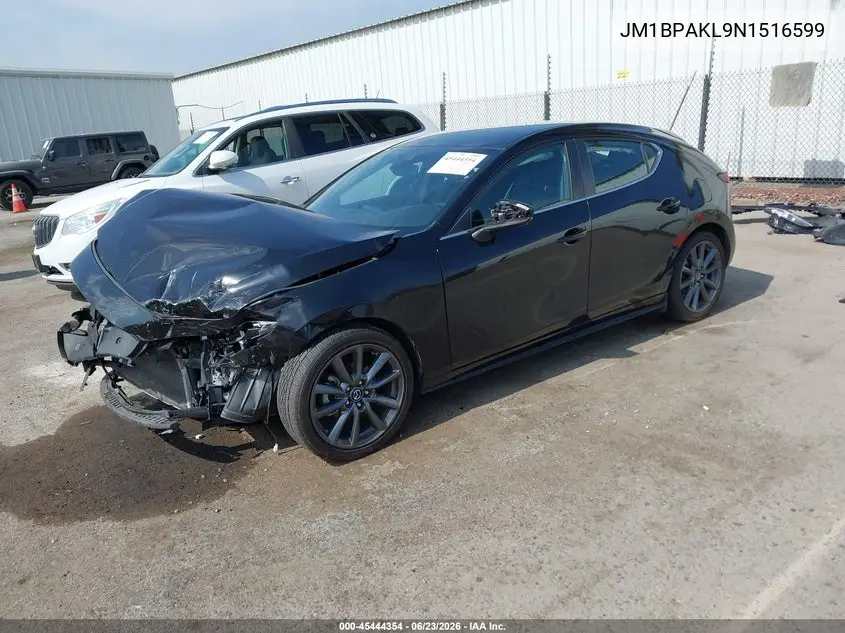 2022 Mazda Mazda3 Select VIN: JM1BPAKL9N1516599 Lot: 45444354