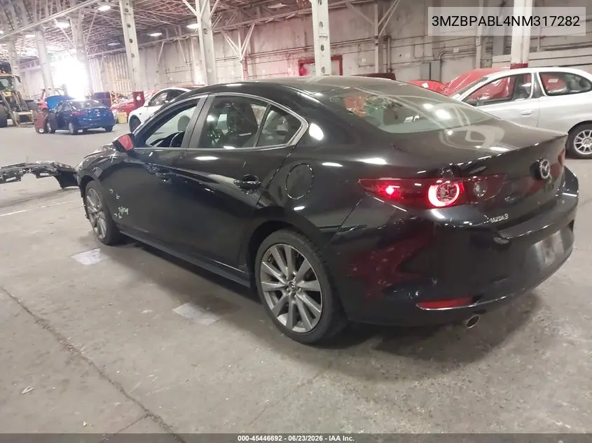 2022 Mazda Mazda3 Select VIN: 3MZBPABL4NM317282 Lot: 45446692