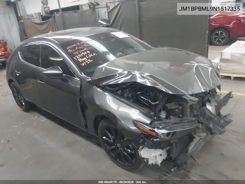2022 Mazda Mazda3 Premium VIN: JM1BPBML9N1517335 Lot: 45449176