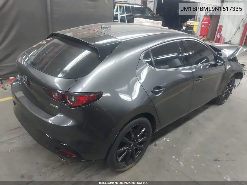 2022 Mazda Mazda3 Premium VIN: JM1BPBML9N1517335 Lot: 45449176