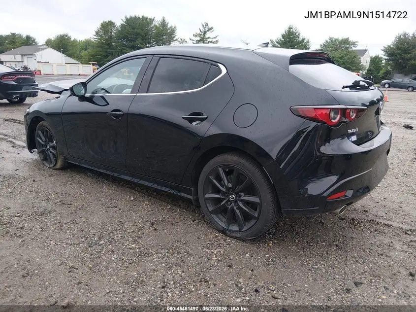 2022 Mazda Mazda3 Premium VIN: JM1BPAML9N1514722 Lot: 45461497