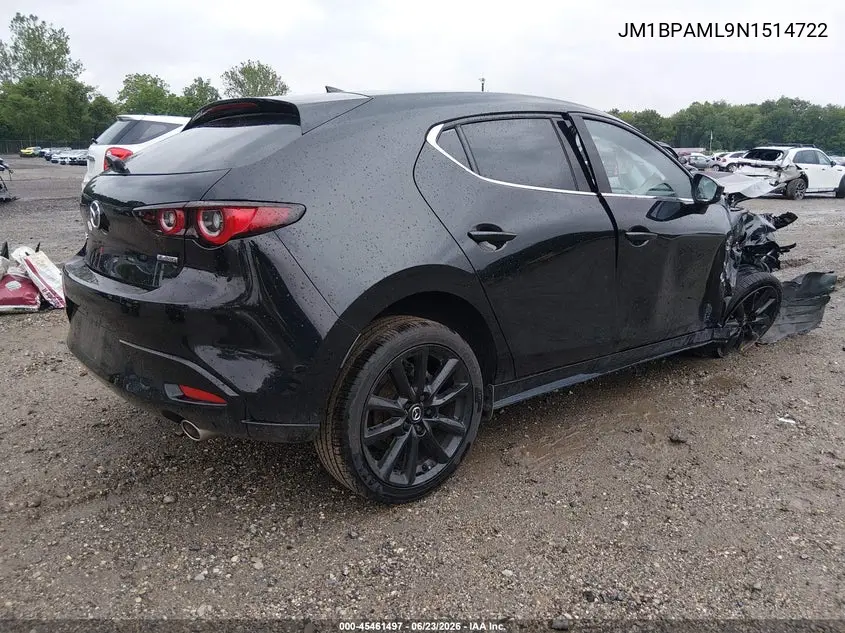 2022 Mazda Mazda3 Premium VIN: JM1BPAML9N1514722 Lot: 45461497