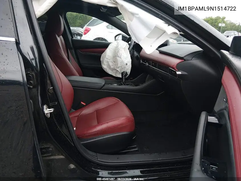 2022 Mazda Mazda3 Premium VIN: JM1BPAML9N1514722 Lot: 45461497