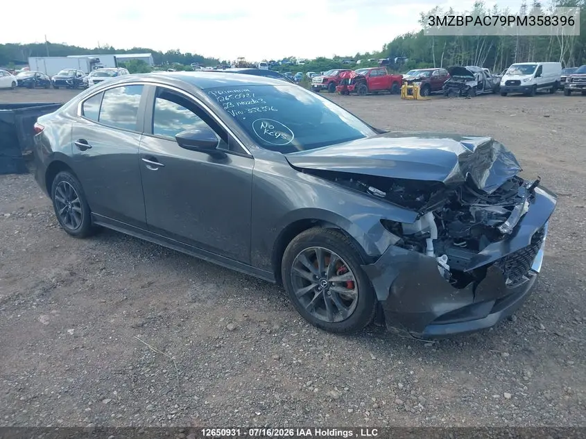 2023 Mazda Mazda3 Gs VIN: 3MZBPAC79PM358396 Lot: 12650931