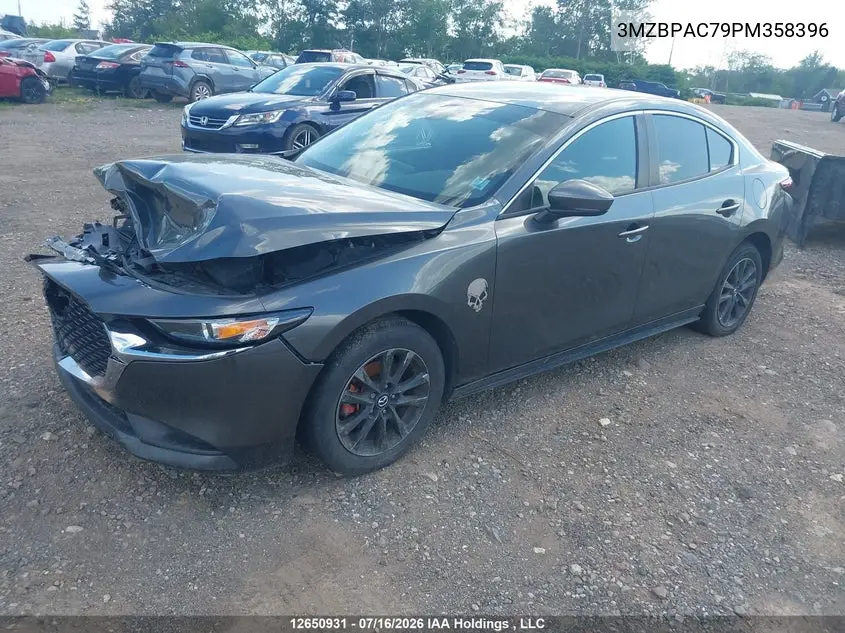 2023 Mazda Mazda3 Gs VIN: 3MZBPAC79PM358396 Lot: 12650931