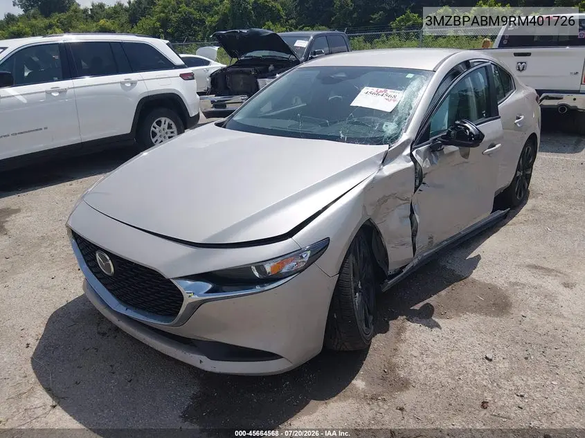 2024 Mazda Mazda3 2.5 S Select Sport VIN: 3MZBPABM9RM401726 Lot: 45664568