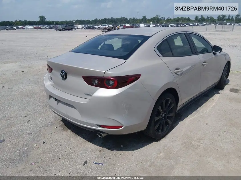 2024 Mazda Mazda3 2.5 S Select Sport VIN: 3MZBPABM9RM401726 Lot: 45664568