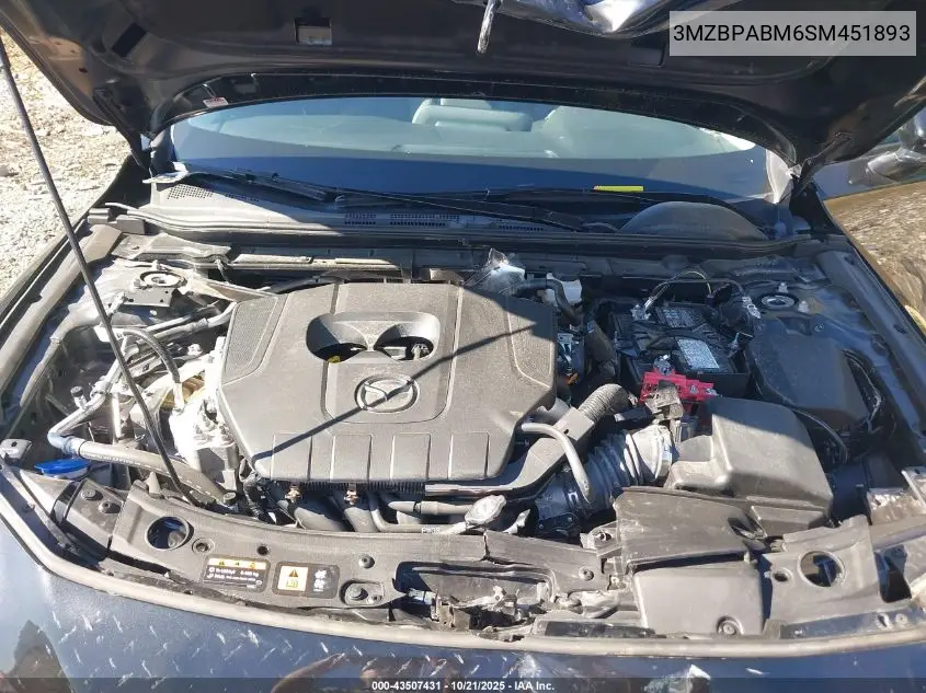 3MZBPABM6SM451893 2025 Mazda Mazda3 2.5 S Select Sport