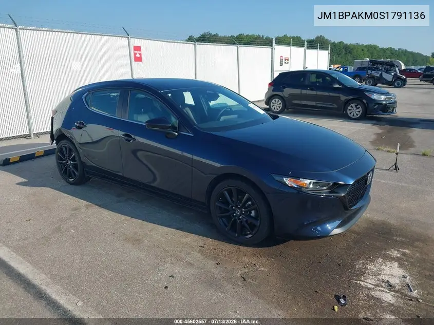 2025 Mazda Mazda3 2.5 S Select Sport VIN: JM1BPAKM0S1791136 Lot: 45602557
