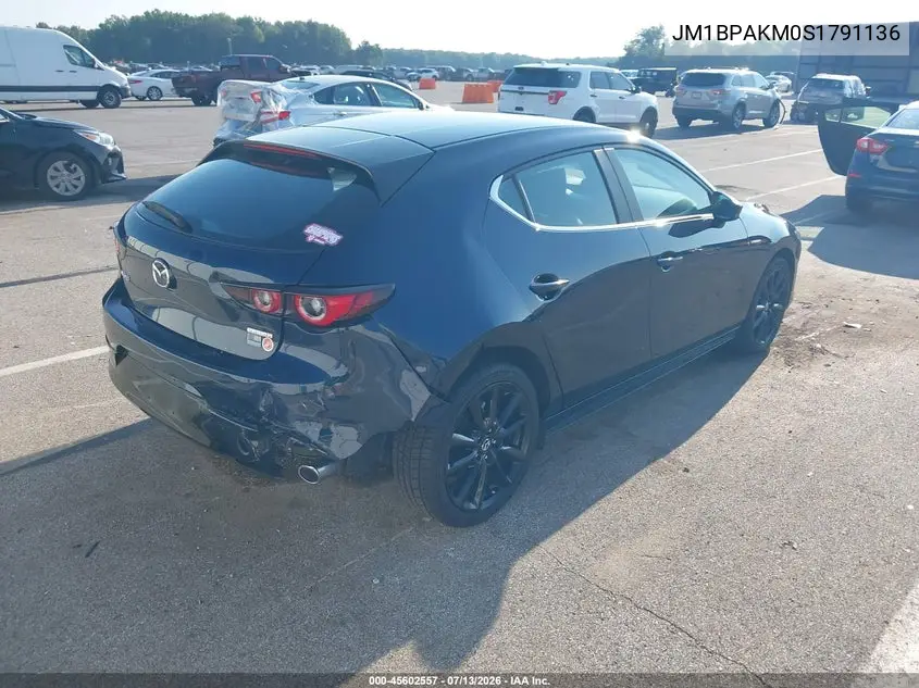 2025 Mazda Mazda3 2.5 S Select Sport VIN: JM1BPAKM0S1791136 Lot: 45602557