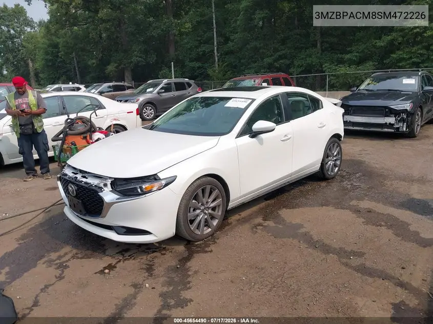 2025 Mazda Mazda3 2.5 S Preferred VIN: 3MZBPACM8SM472226 Lot: 45654490