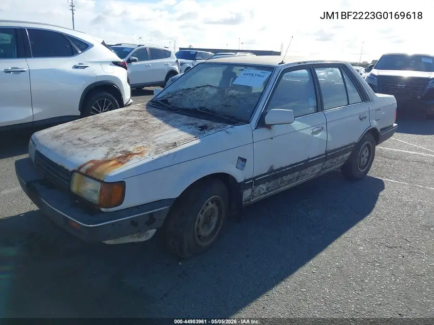 1986 Mazda 323 VIN: JM1BF2223G0169618 Lot: 44983961