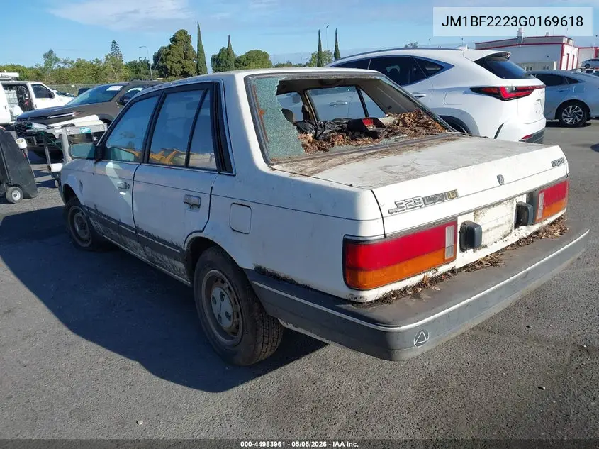 1986 Mazda 323 VIN: JM1BF2223G0169618 Lot: 44983961