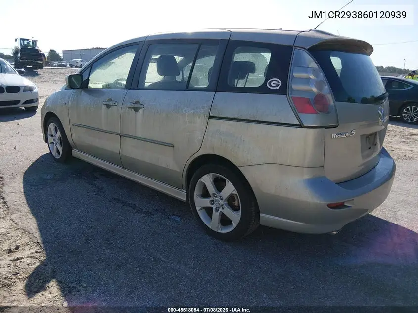 2006 Mazda Mazda5 Touring VIN: JM1CR293860120939 Lot: 45518084