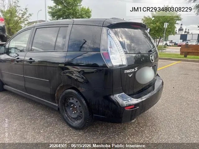 2008 Mazda 5 Mazda Gt VIN: JM1CR293480308229 Lot: 20264501