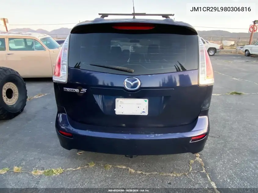 2008 Mazda Mazda5 Sport VIN: JM1CR29L980306816 Lot: 45224308