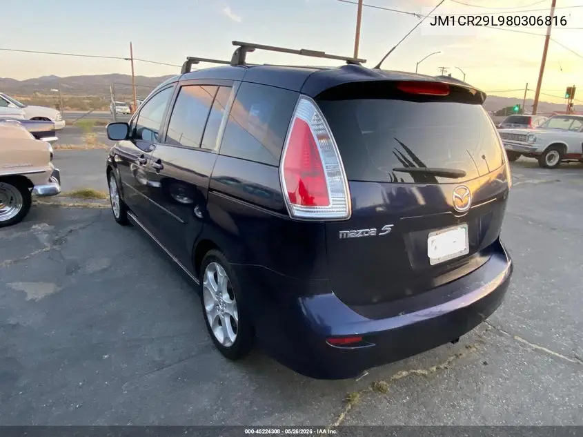 2008 Mazda Mazda5 Sport VIN: JM1CR29L980306816 Lot: 45224308